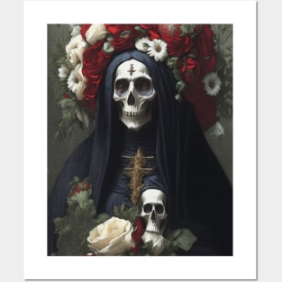 Painting of Santa Muerte Posters and Art